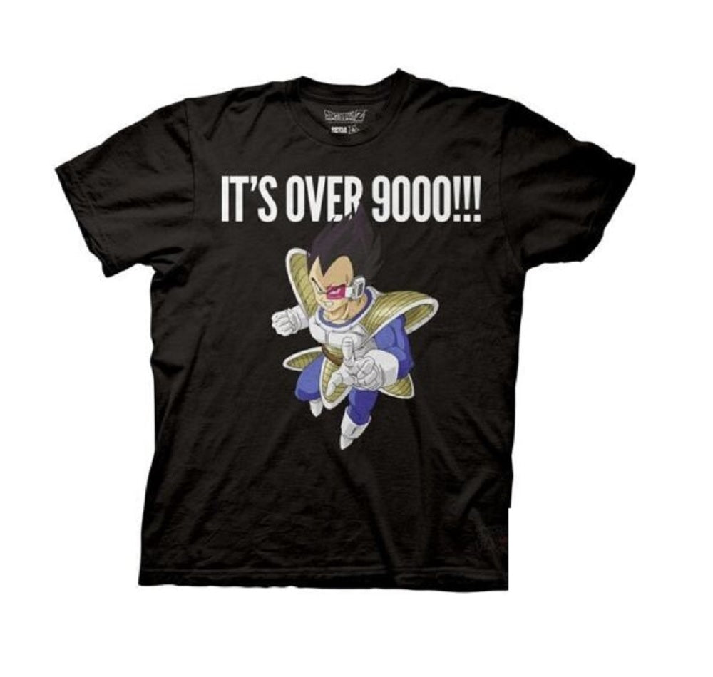 Dragon Ball Z Vageta It's Over 9000 Adult T-Shirt