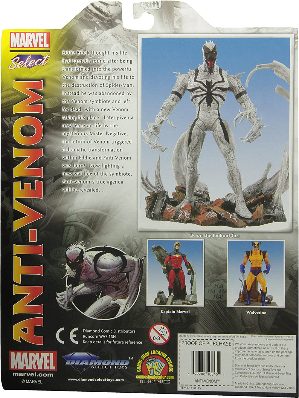 Diamond Select Marvel Anti-Venom Action Figure Jean St Jean Sculpt