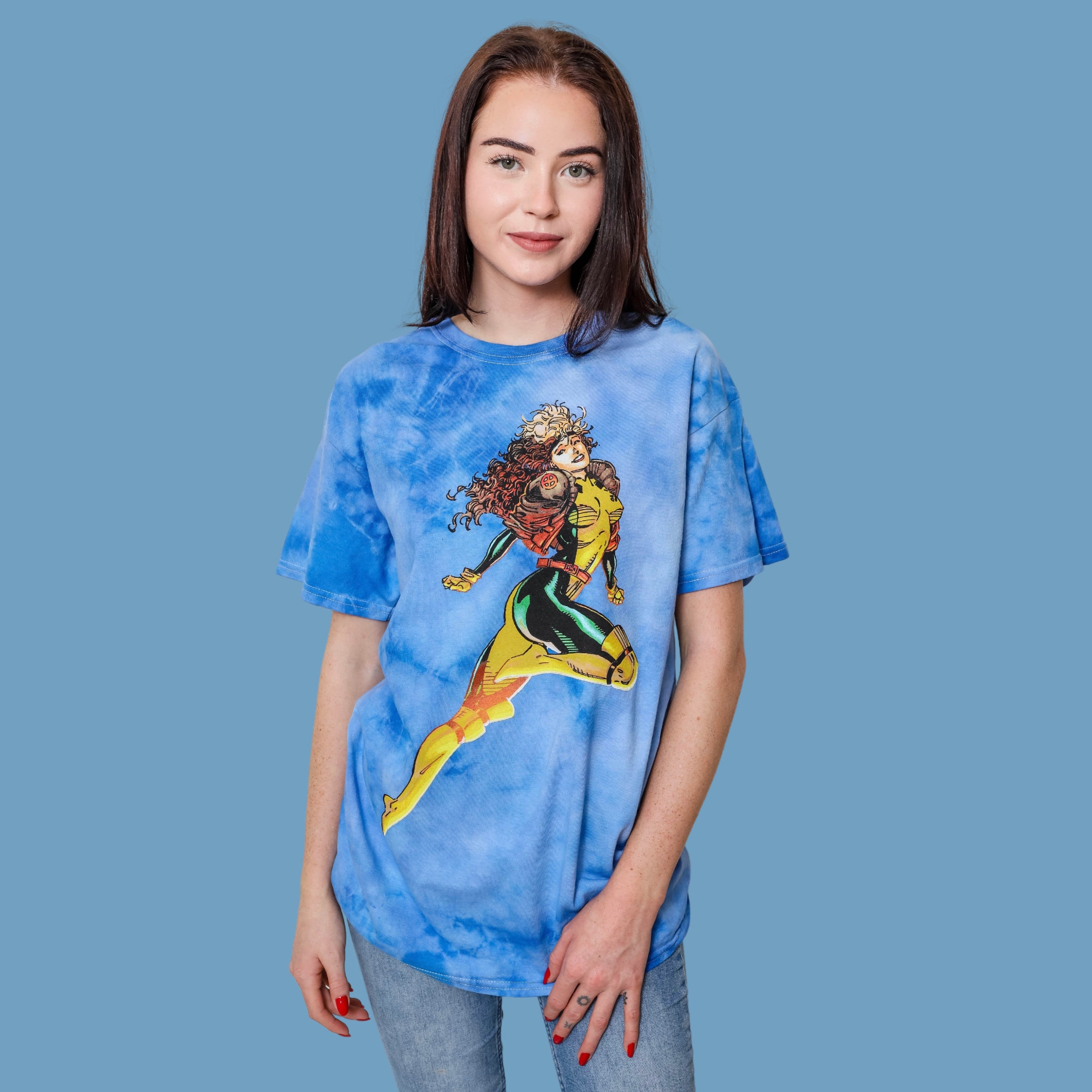 X-Men Rogue Rise In The Clouds Jim Lee Marvel Comics Adult T-Shirt