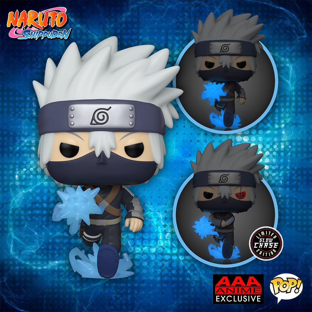 Funko Pop! Naruto Shippuden - Young Kakashi Hatake Chidori GITD AAA An –  YourFavoriteTShirts
