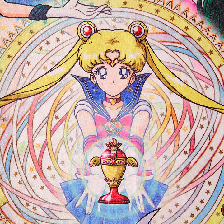 Sailor Moon Group Throw Blanket 46" X 60" Great Eastern Entertainment
