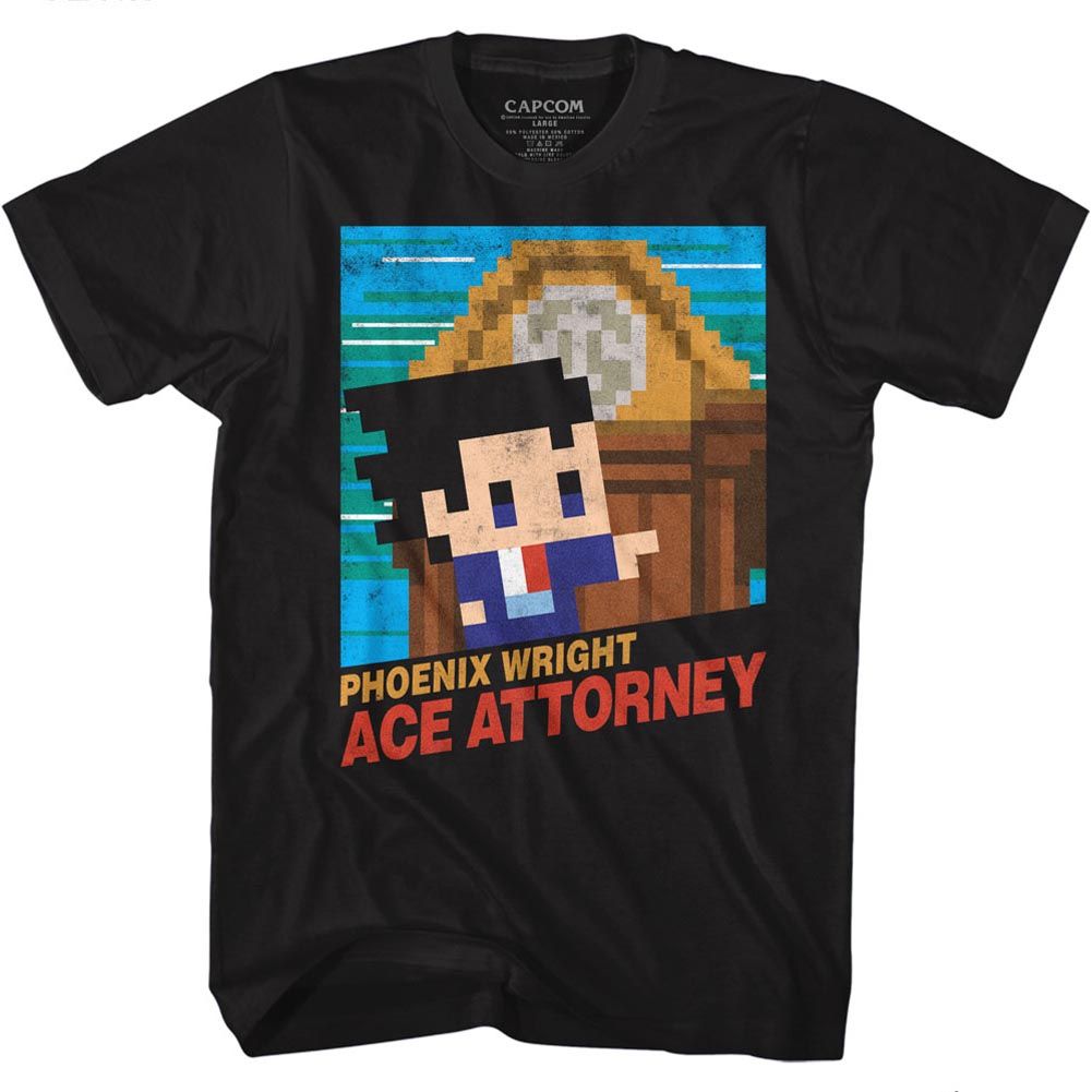 Ace Attorney - 8Bit Cover - Short Sleeve - Adult - T-Shirt