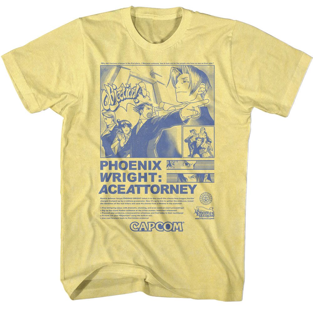 Ace Attorney - Print Ad - Short Sleeve - Heather - Adult - T-Shirt