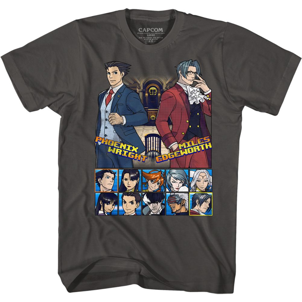 Ace Attorney - Choose Your Fighter - Short Sleeve - Adult - T-Shirt