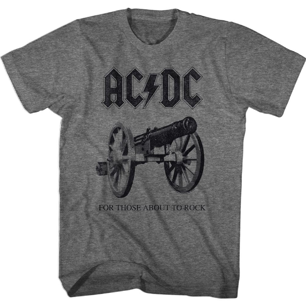 ACDC - About To Rock Again - Short Sleeve - Heather - Adult - T-Shirt