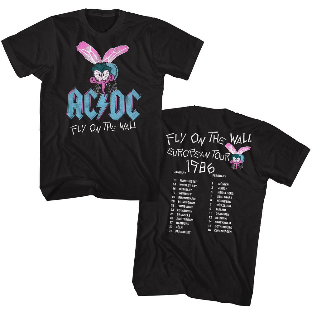 ACDC - Fly Wall Euro Tour - Short Sleeve - Adult - T-Shirt