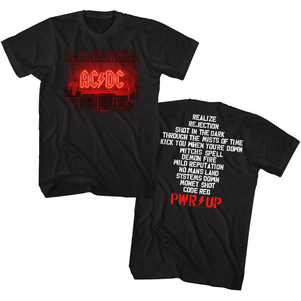 ACDC - PWR UP Track List - Short Sleeve - Adult - T-Shirt