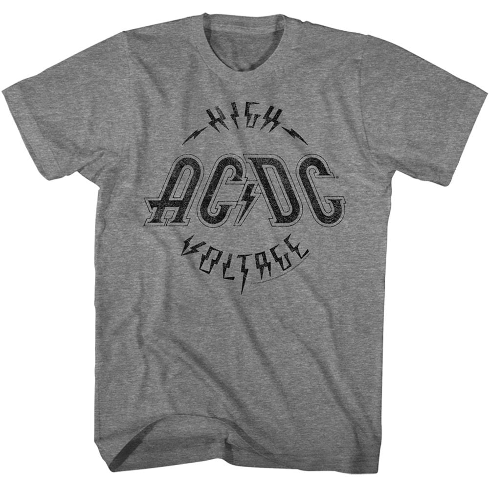 ACDC - High Voltage One Color - Short Sleeve - Heather - Adult - T-Shirt