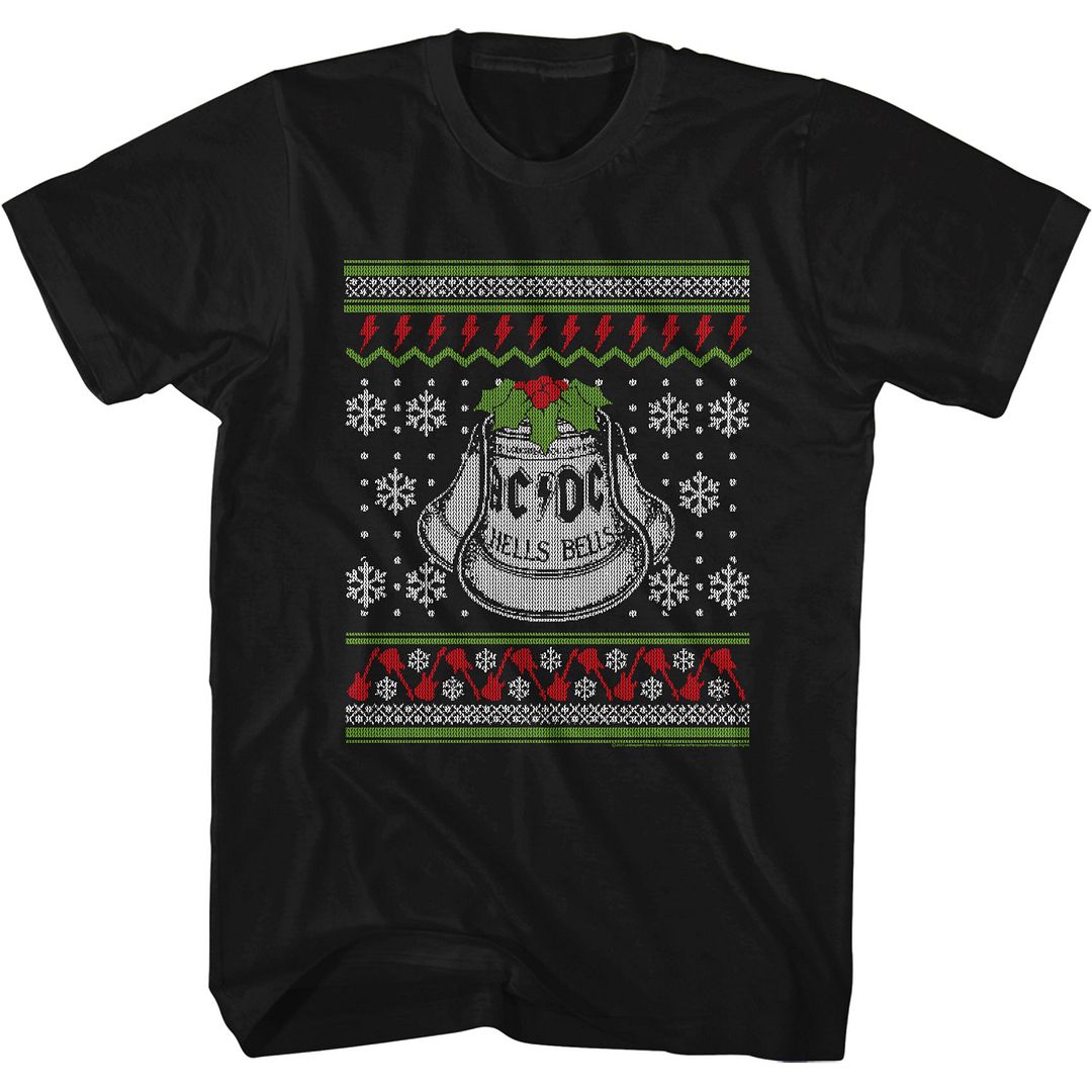 ACDC - Tacky Christmas Sweater - Short Sleeve - Adult - T-Shirt