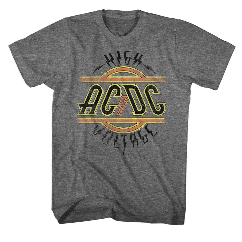 ACDC - High Voltage - Short Sleeve - Heather - Adult - T-Shirt