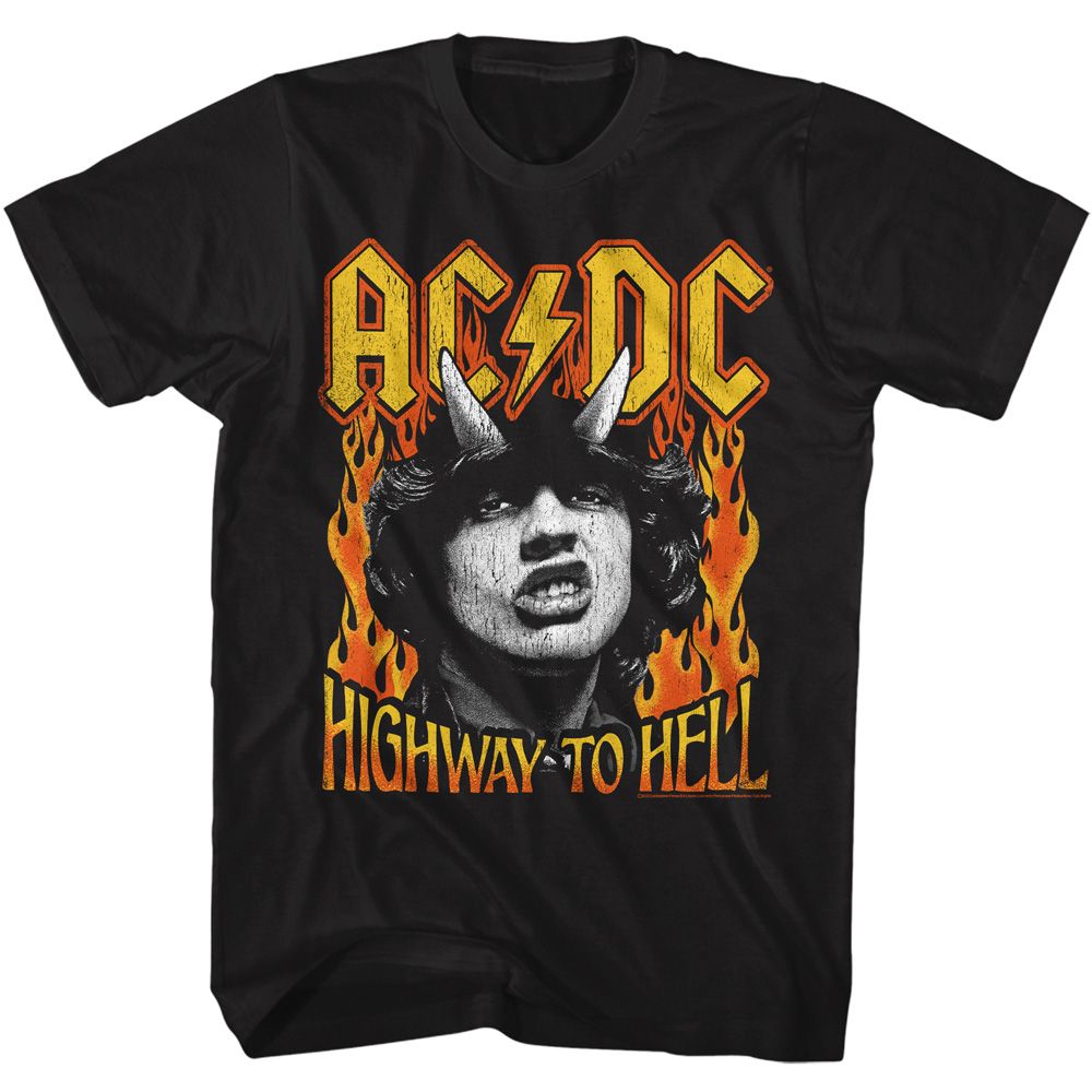 ACDC - Highway To Hell Fire - Short Sleeve - Adult - T-Shirt