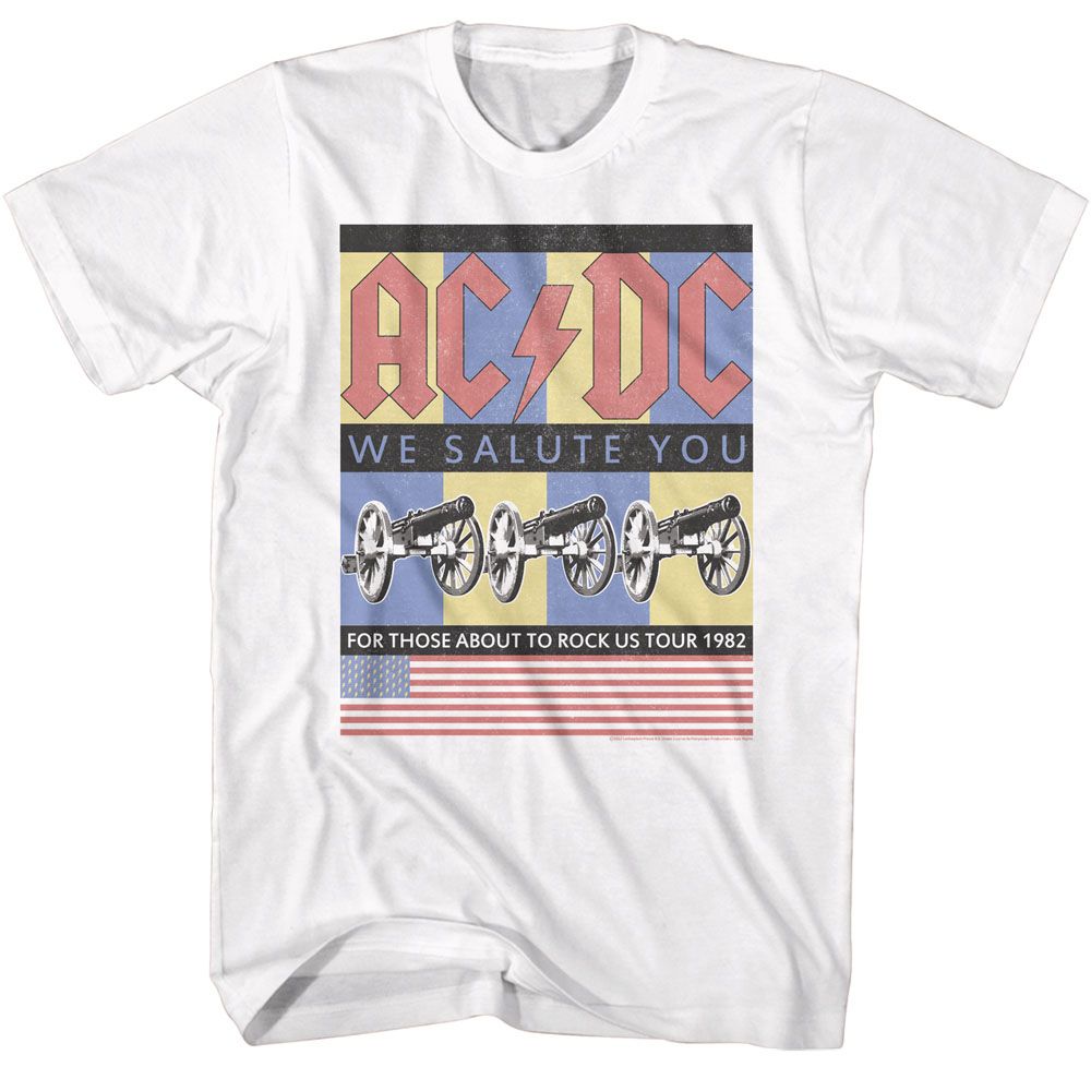 ACDC - Flag We Salute You - Short Sleeve - Adult - T-Shirt