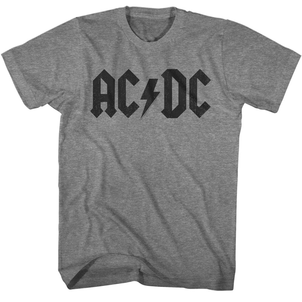 ACDC - Dark Logo - Short Sleeve - Heather - Adult - T-Shirt