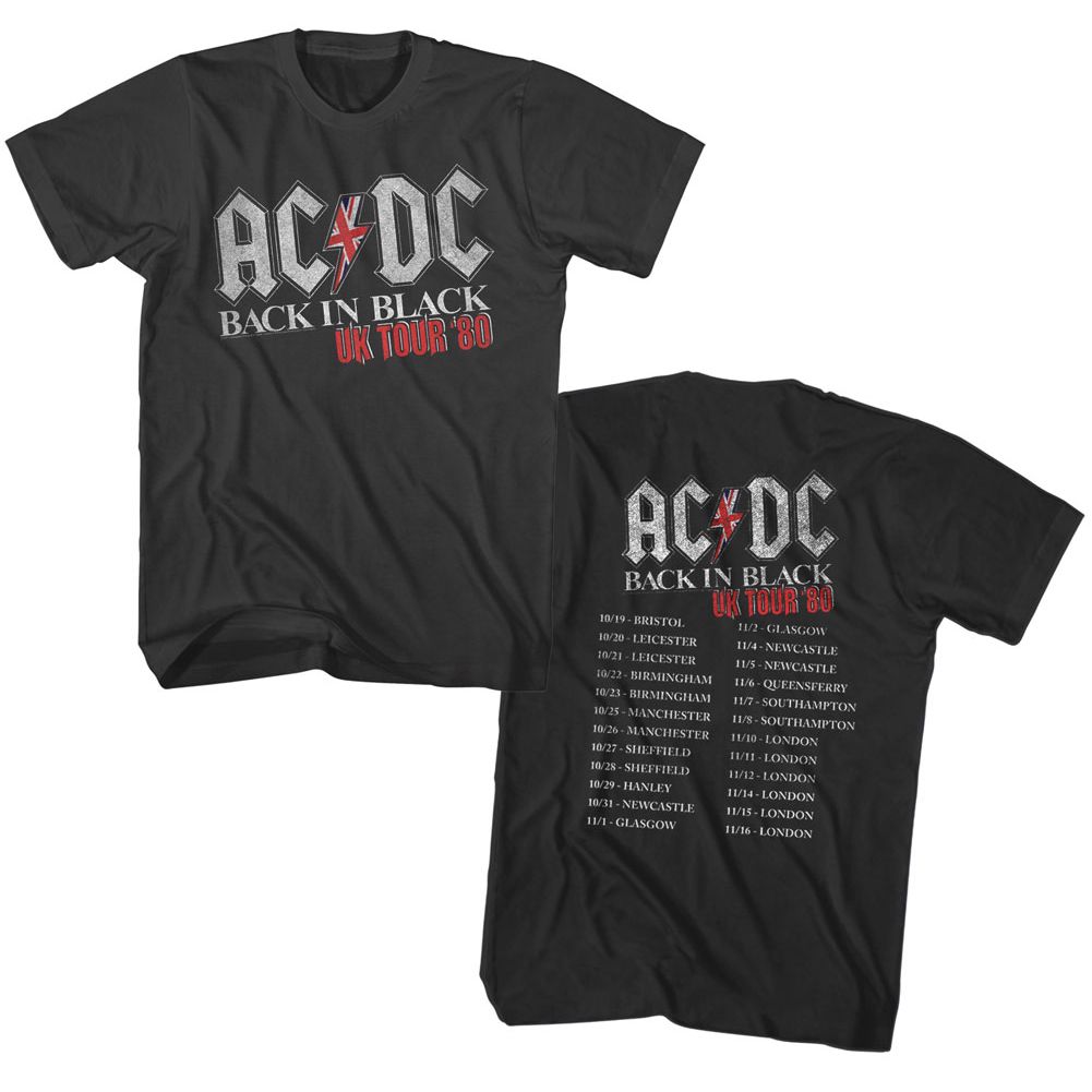 ACDC - In Black UK Tour - Short Sleeve - Adult - T-Shirt