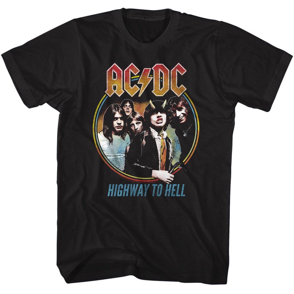 ACDC - Highway To Hell Tricolor - Short Sleeve - Adult - T-Shirt