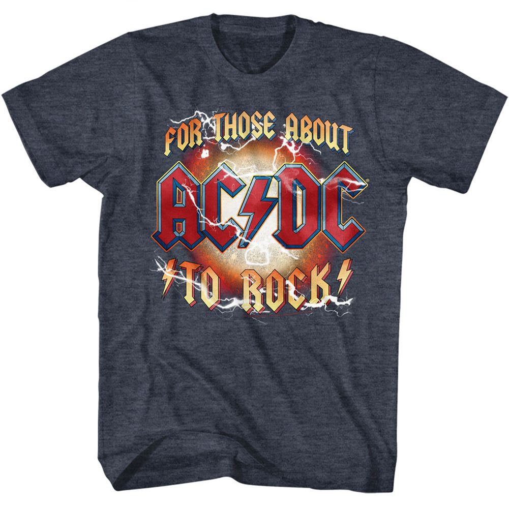 ACDC - Red White Blue - Short Sleeve - Heather - Adult - T-Shirt