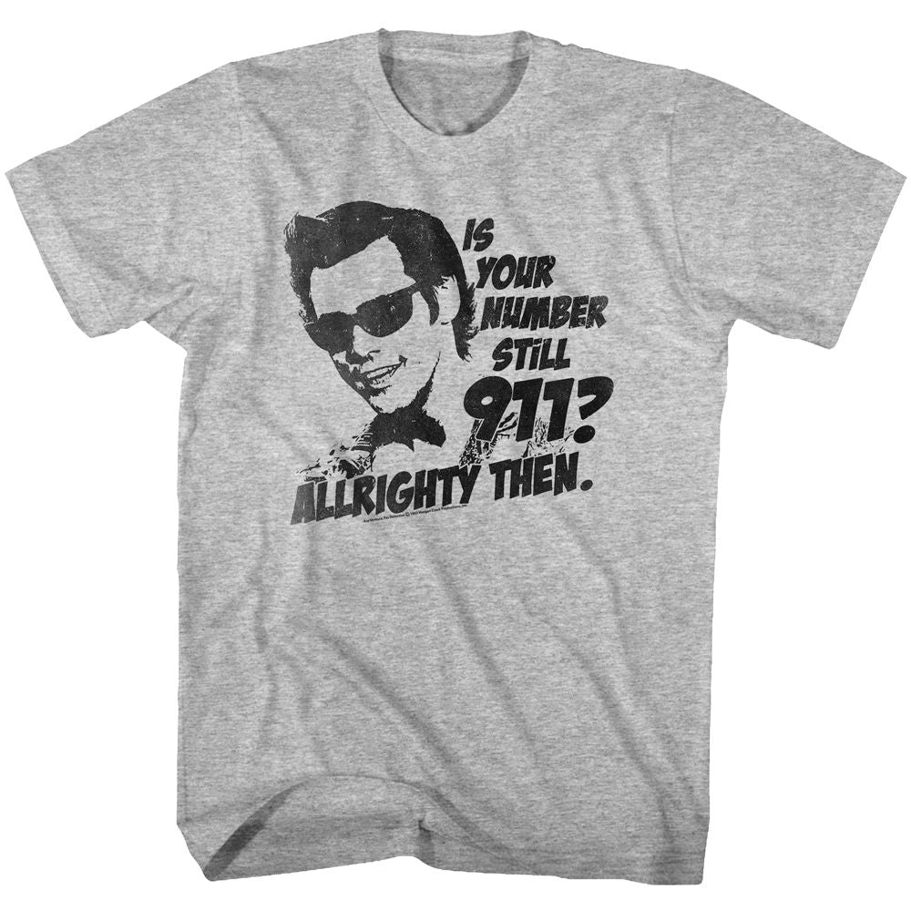 Ace Ventura - Nine One One - Short Sleeve - Heather - Adult - T-Shirt