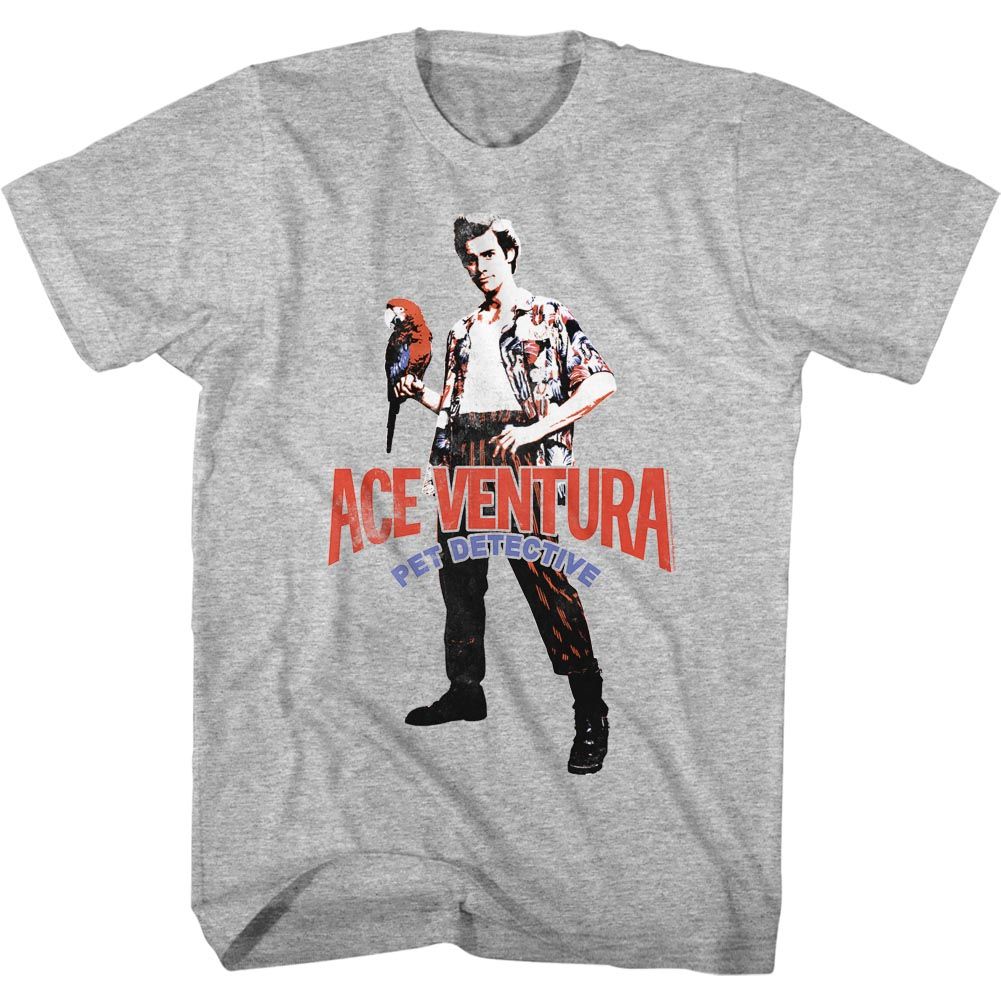 Ace Ventura - Red Black Blue Ace - Short Sleeve - Heather - Adult - T-Shirt