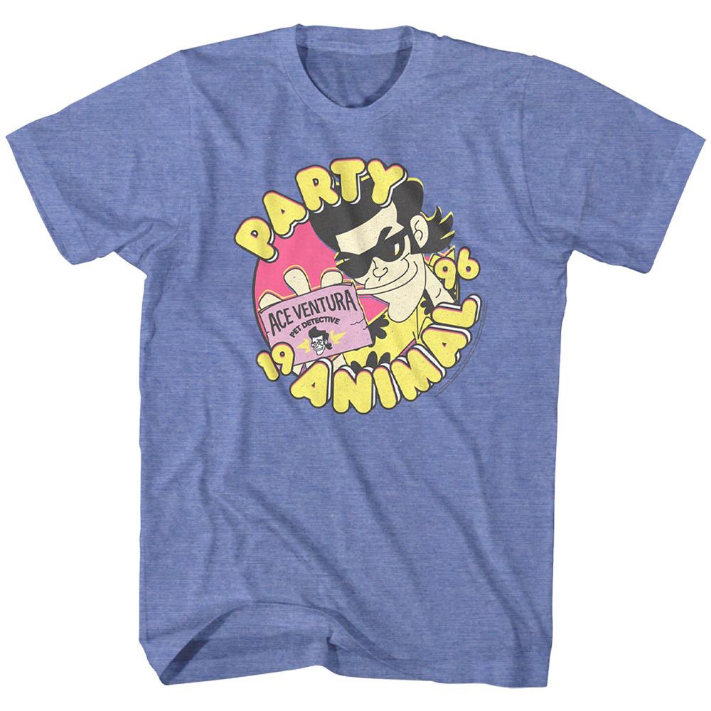 Ace Ventura - Party Animal - Short Sleeve - Heather - Adult - T-Shirt