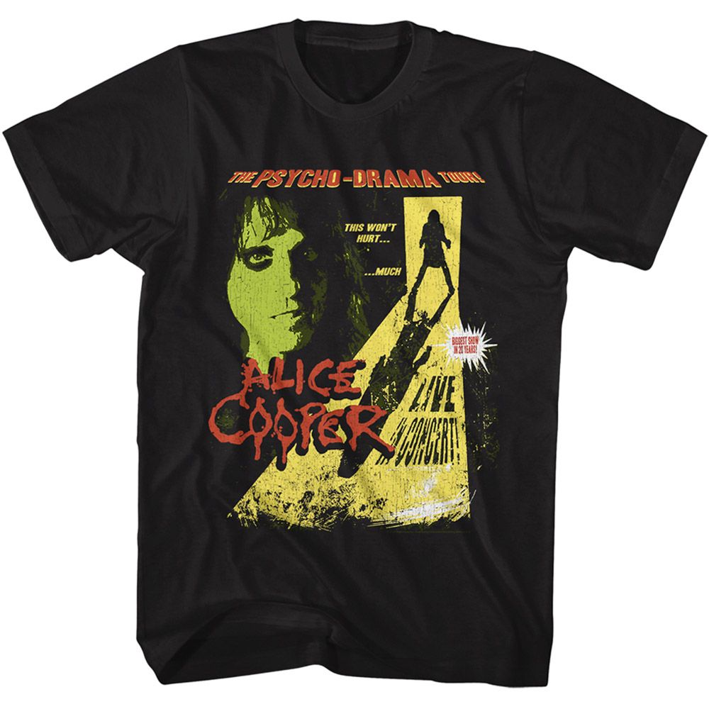 Alice Cooper - The Pyscho Drama Tour - Short Sleeve - Adult - T-Shirt