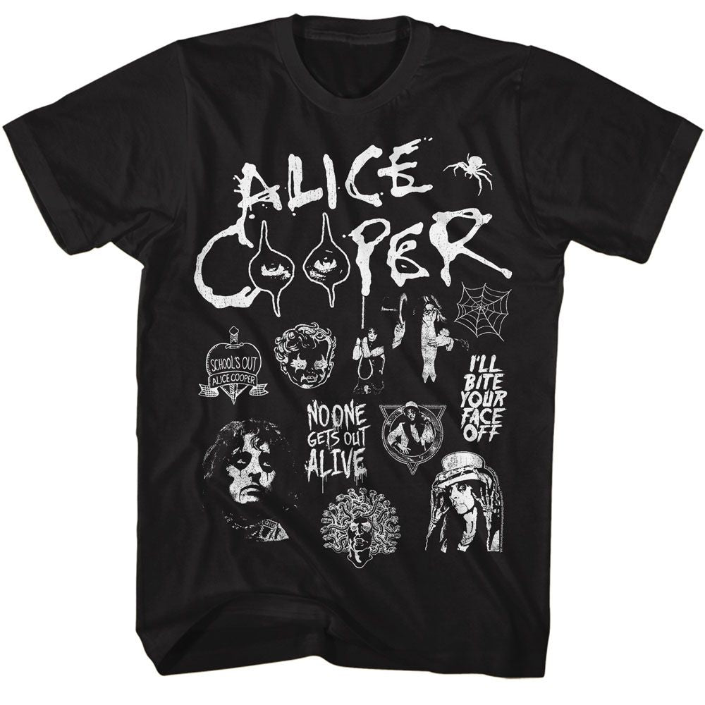 Alice Cooper - Collage - Short Sleeve - Adult - T-Shirt
