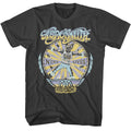 Aerosmith - Nine Lives Recolor - Gray Front Print Short Sleeve Adult T-Shirt