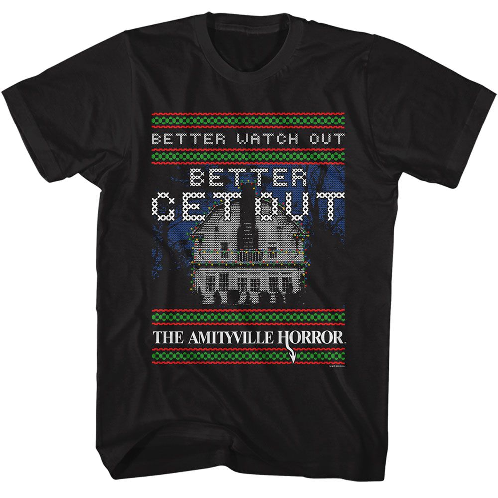 Amityville Horror - Better Get Out - Licensed - Adult Short Sleeve T-Shirt