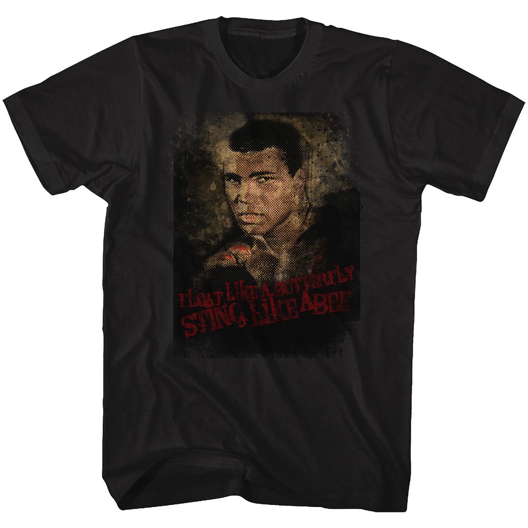 Muhammad Ali - Sting Like A Bee - Short Sleeve - Adult - T-Shirt
