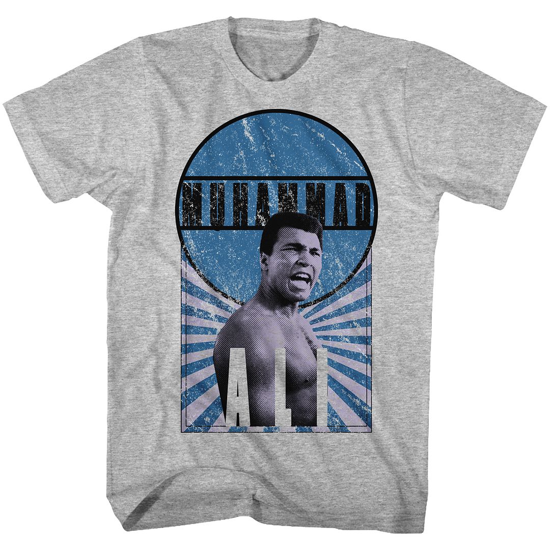 Muhammad Ali - Burst O Hammad - Short Sleeve - Heather - Adult - T-Shirt