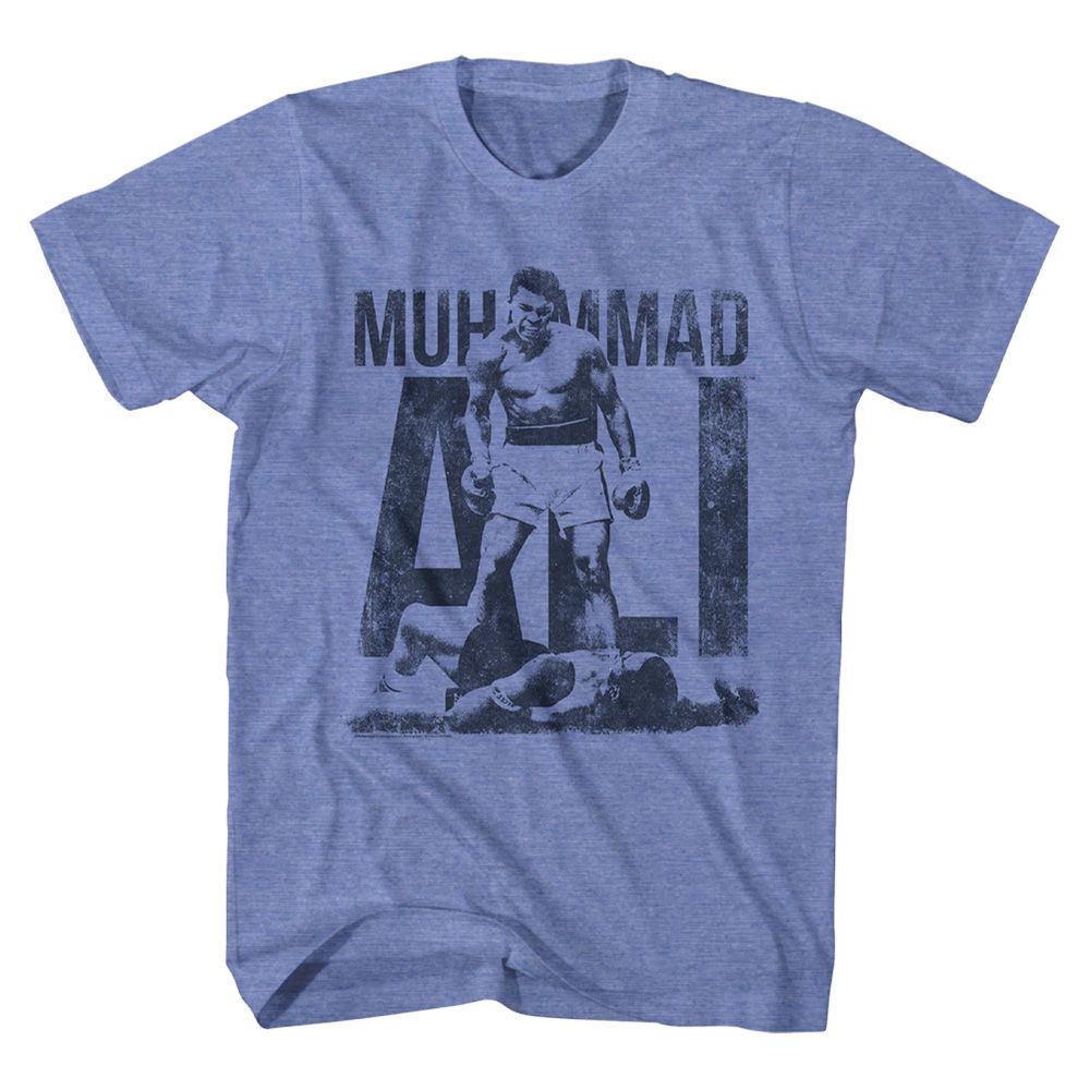 Muhammad Ali - Blue - Short Sleeve - Heather - Adult - T-Shirt