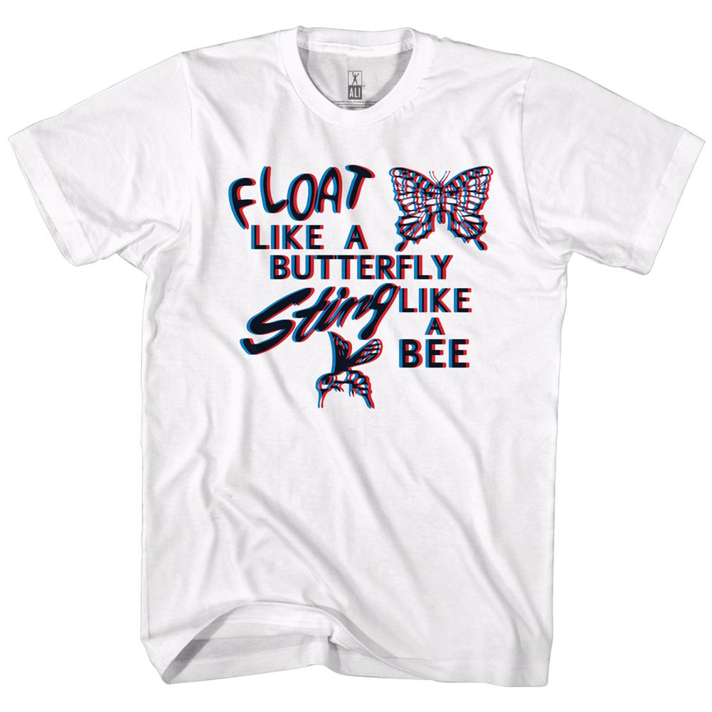 Muhammad Ali - Float Like A Butterfly - Short Sleeve - Adult - T-Shirt