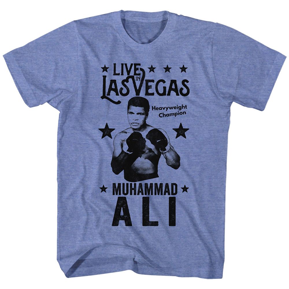 Muhammad Ali - Live In Vegas - Short Sleeve - Heather - Adult - T-Shirt