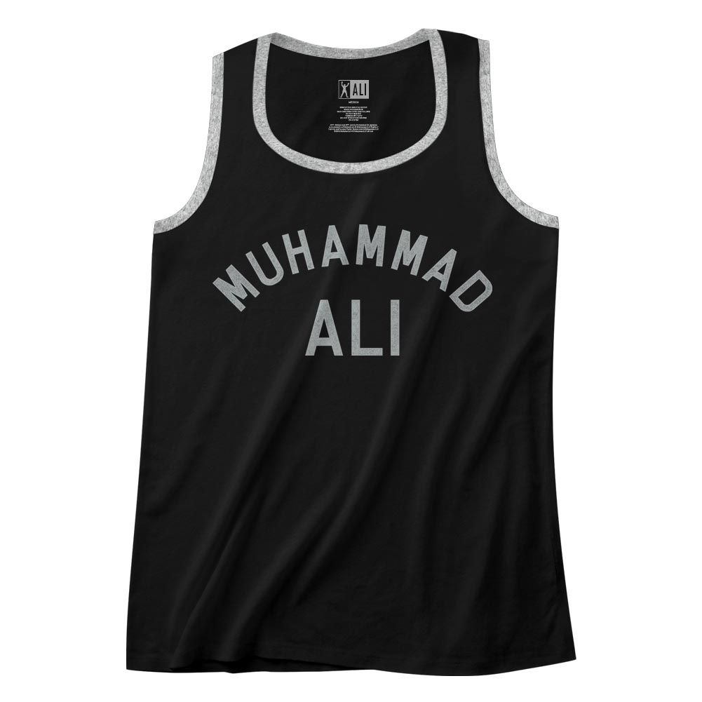 Muhammad Ali - Arch Ali - Sleeveless - Heather - Adult - Tank Top With Piping