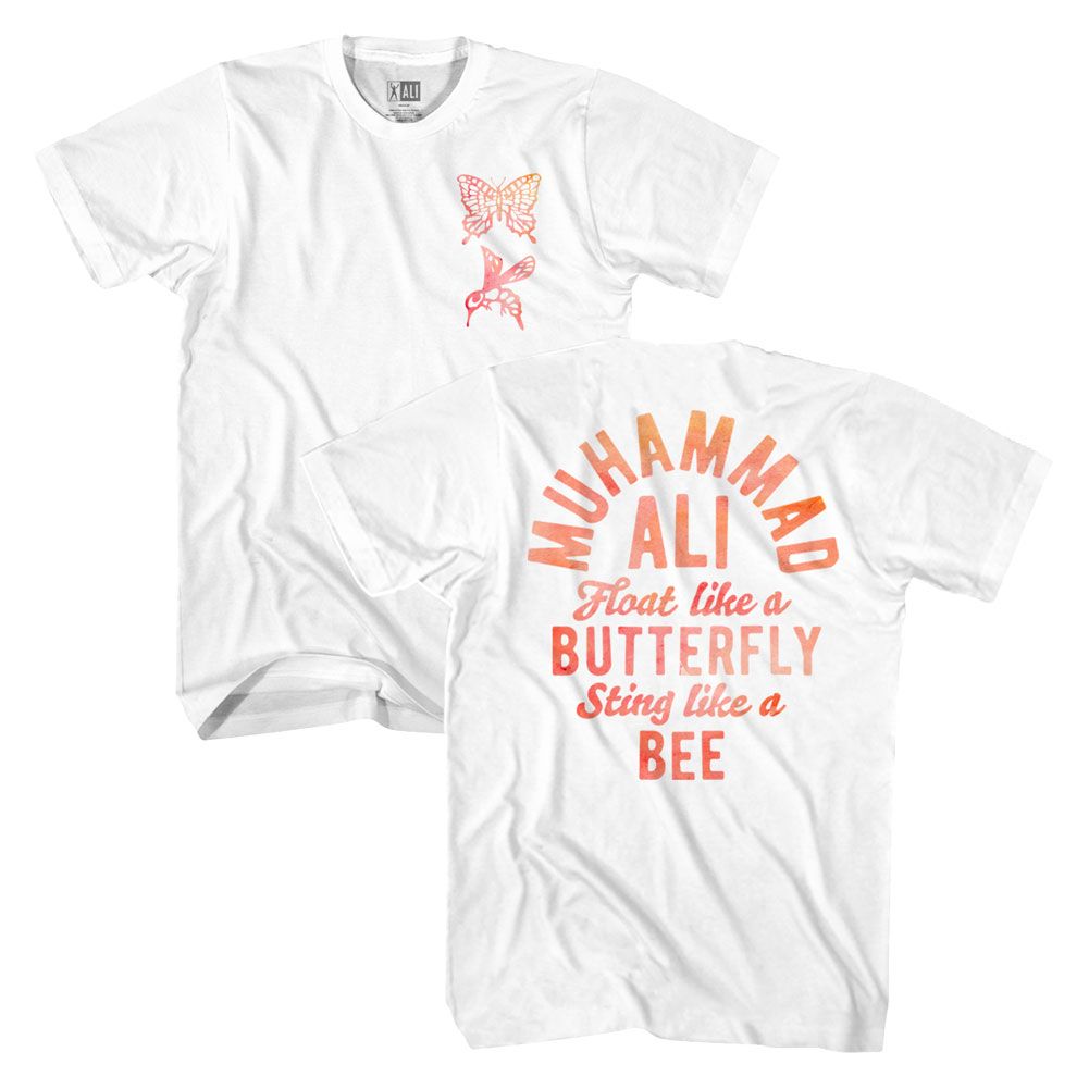 Muhammad Ali - Butterfly & Bee - Short Sleeve - Adult - T-Shirt