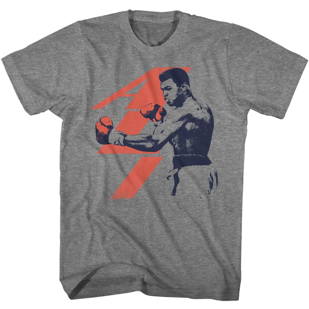 Muhammad Ali - Name & Figure - Short Sleeve - Heather - Adult - T-Shirt