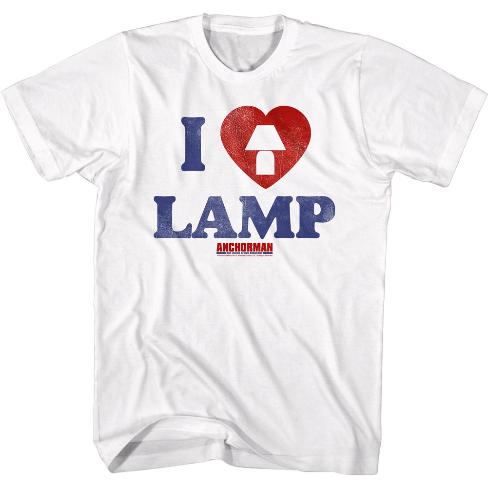Anchorman - I Love Lamp - Short Sleeve - Adult - T-Shirt