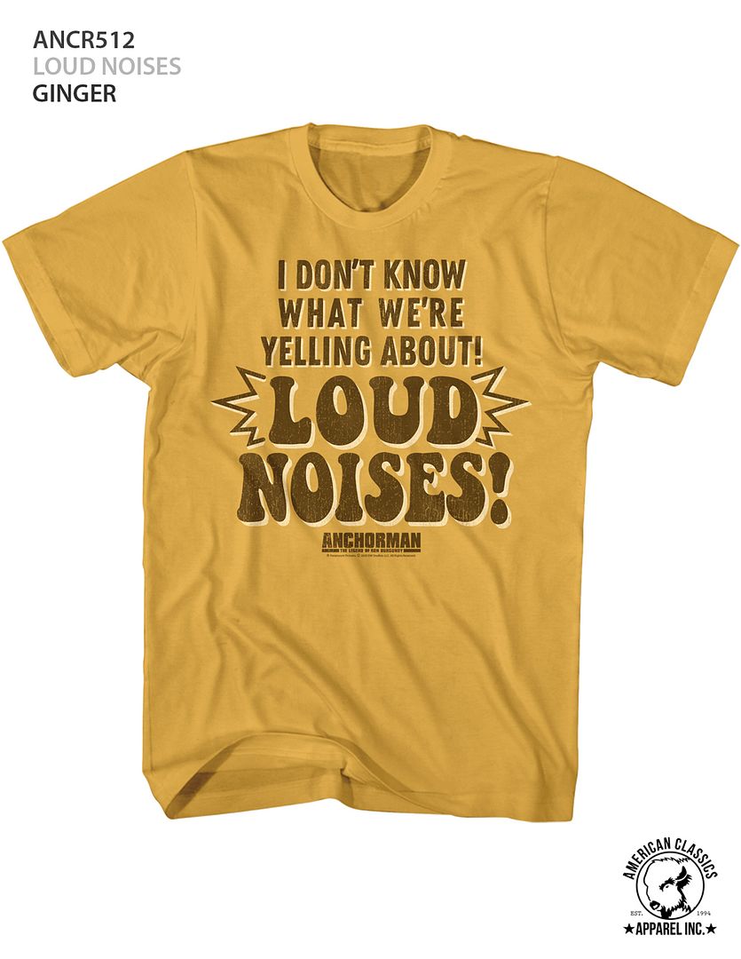 Anchorman - Loud Noises - Short Sleeve - Adult - T-Shirt
