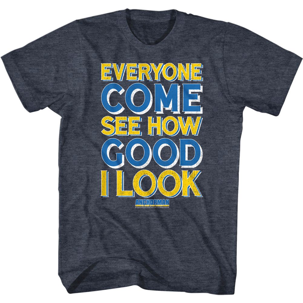 Anchorman - Good I Look Type - Short Sleeve - Heather - Adult - T-Shirt