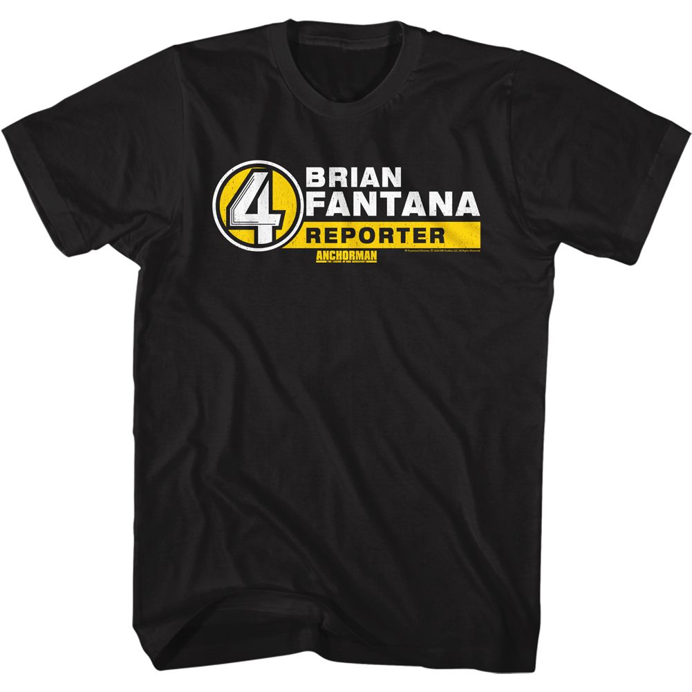 Anchorman - B. Fantana Name Tag - Short Sleeve - Adult - T-Shirt