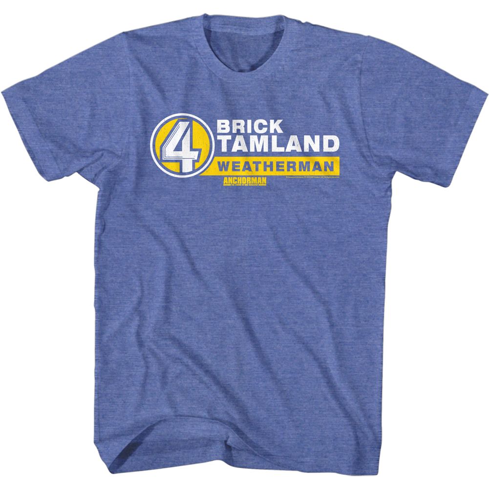 Anchorman - B. Tamkand Name Tag - Short Sleeve - Heather - Adult - T-Shirt