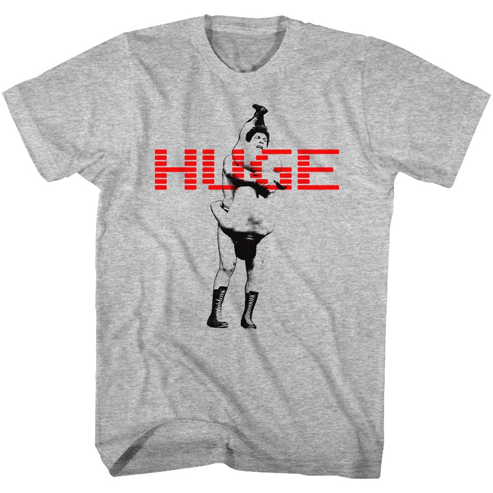 Andre The Giant - Huge - Short Sleeve - Heather - Adult - T-Shirt