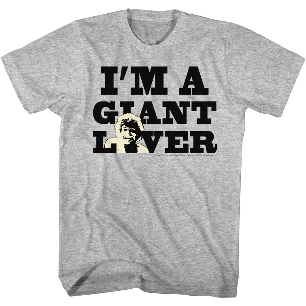 Andre The Giant - Giant Lover - Short Sleeve - Heather - Adult - T-Shirt