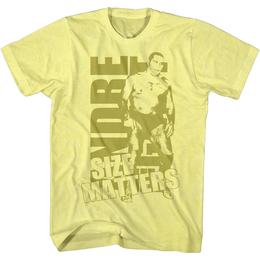 Andre The Giant - Size Gold - Short Sleeve - Heather - Adult - T-Shirt