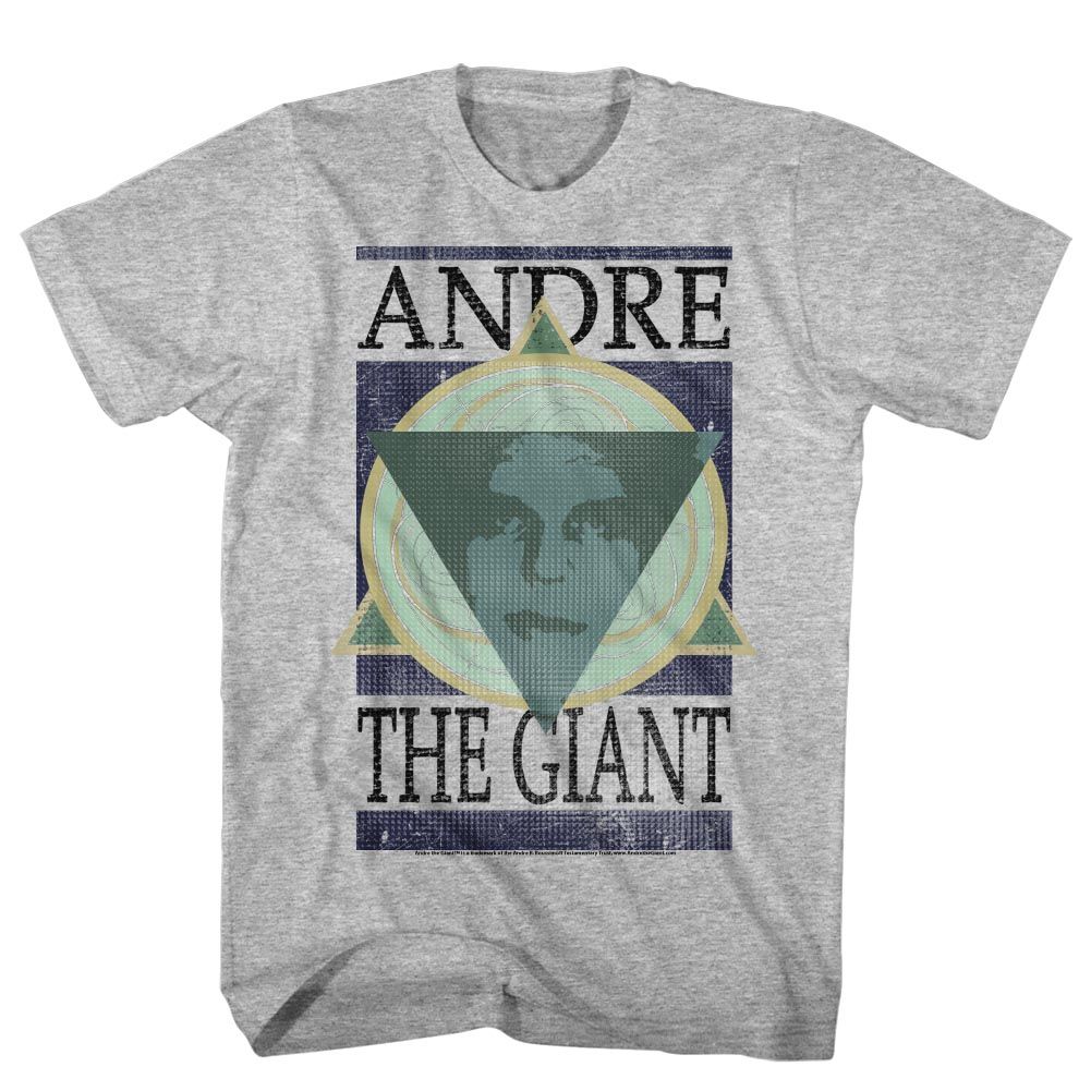 Andre The Giant - Andre Geometric - Short Sleeve - Heather - Adult - T-Shirt