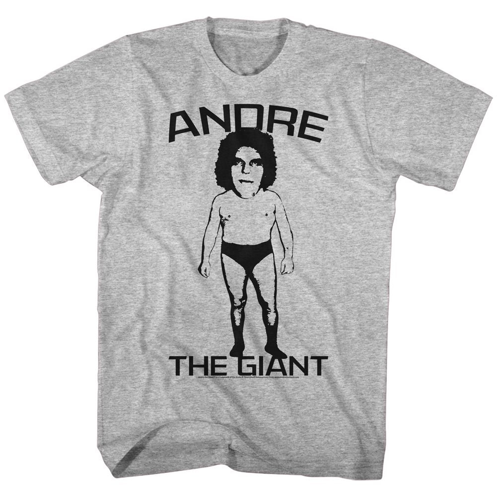 Andre The Giant - Big Head - Short Sleeve - Heather - Adult - T-Shirt