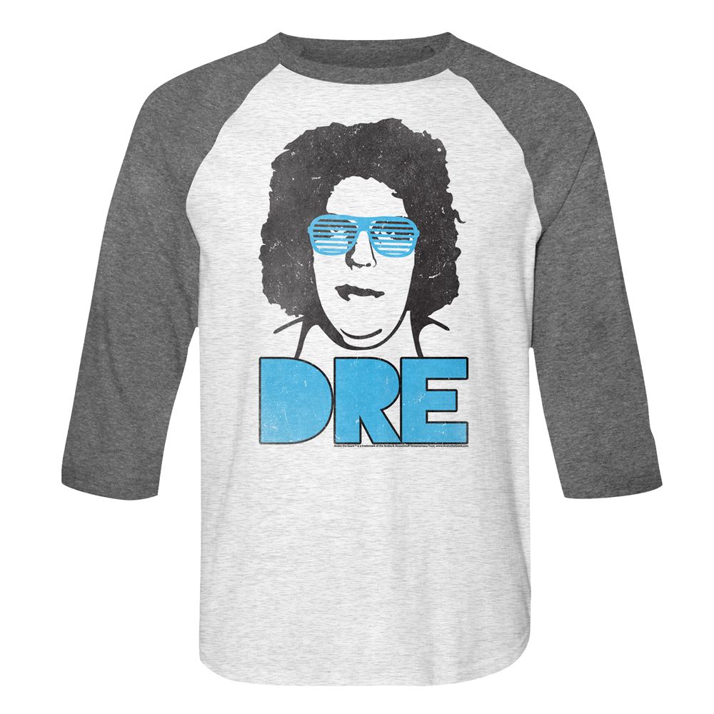 Andre The Giant - Dre - 3/4 Sleeve - Heather - Adult - Raglan Shirt