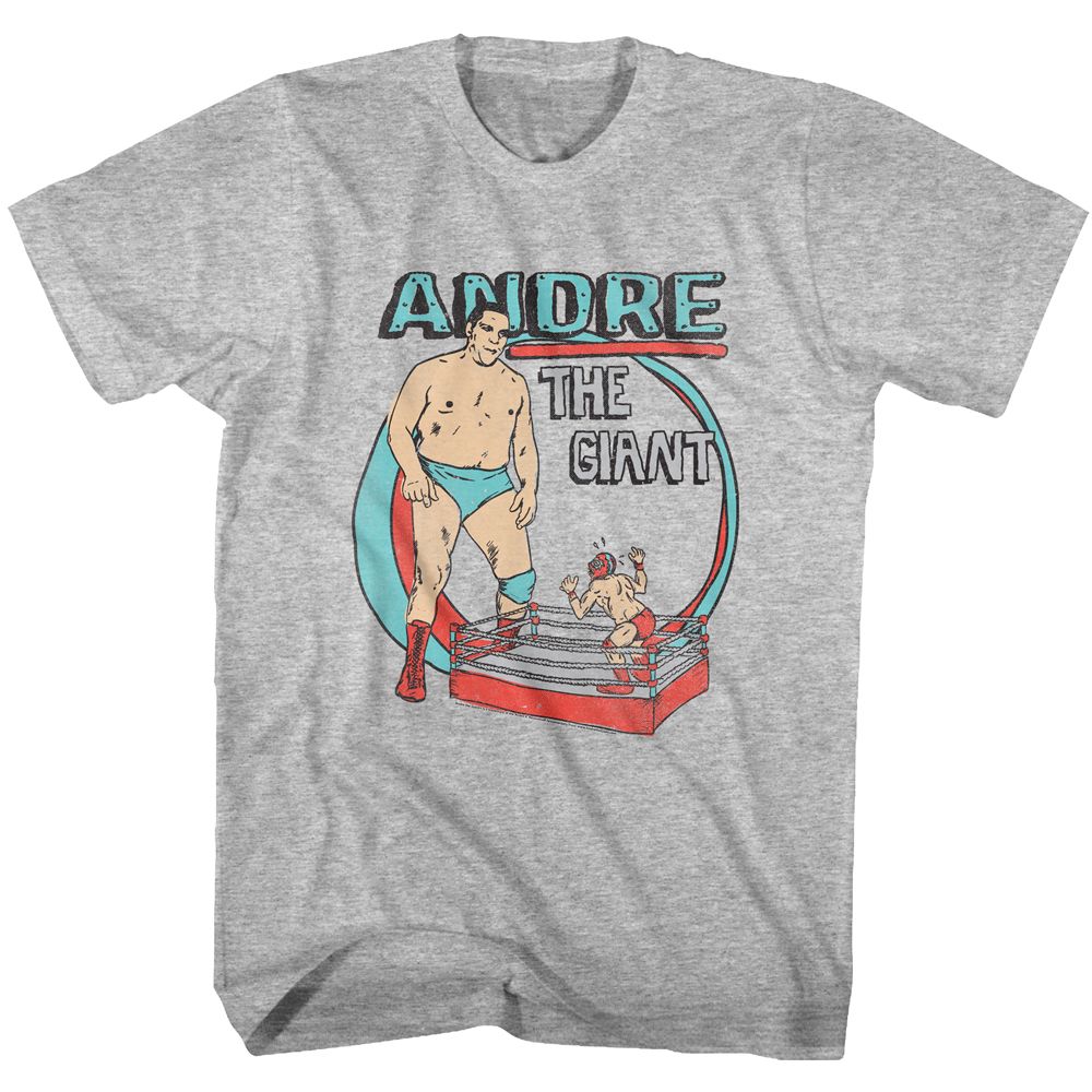 Andre The Giant - He Big - Short Sleeve - Heather - Adult - T-Shirt