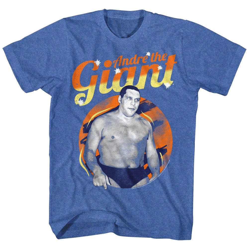 Andre The Giant - Retro Giant - Short Sleeve - Heather - Adult - T-Shirt