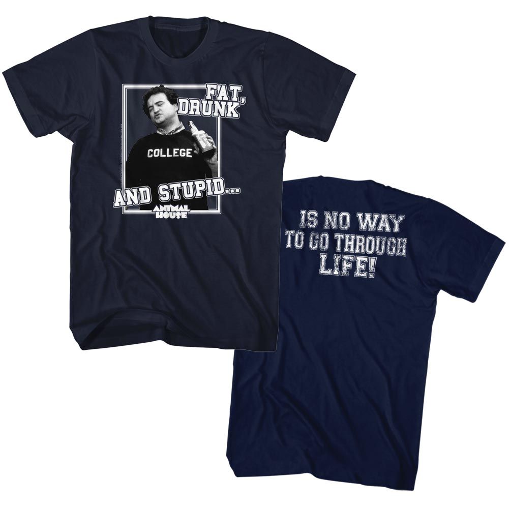 Animal House - Drunk & Stupid - Short Sleeve - Adult - T-Shirt