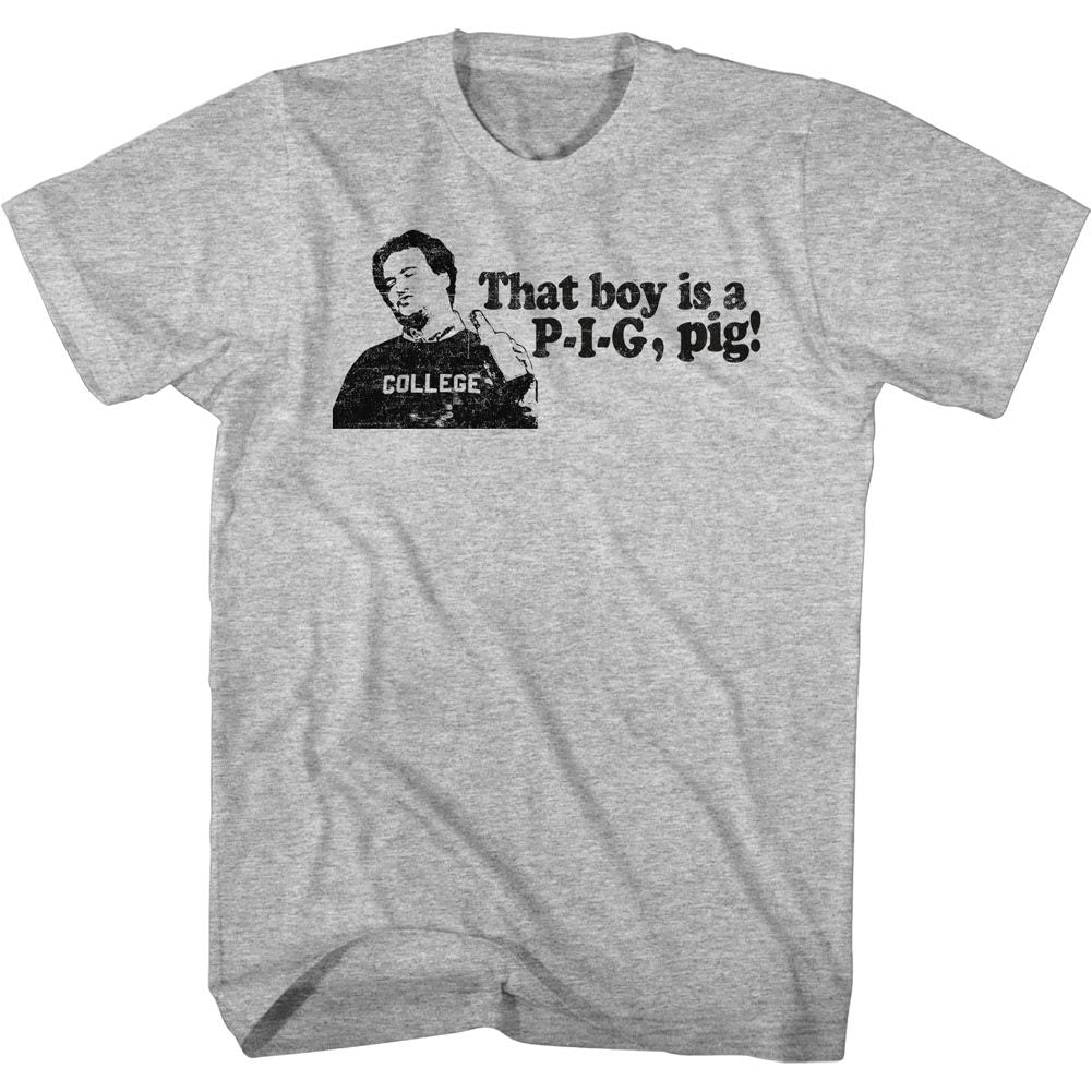 Animal House - Pig - Short Sleeve - Heather - Adult - T-Shirt